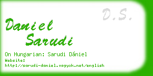 daniel sarudi business card
