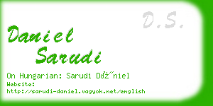 daniel sarudi business card